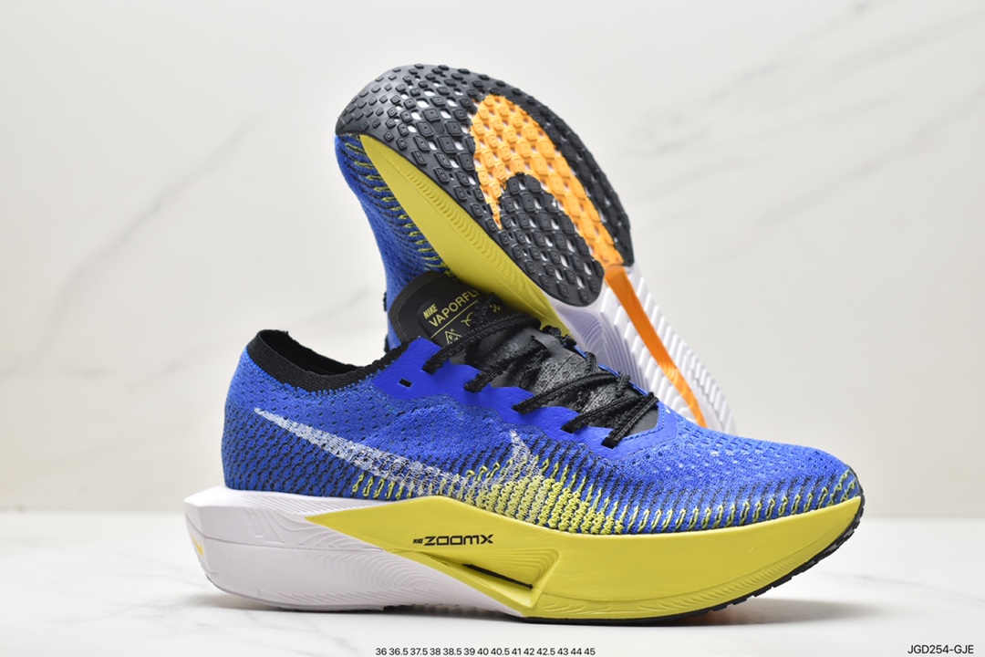 马拉松, 跑步鞋, ZoomX, Zoom, VaporFly, Nike ZoomX Vaporfly Next% 3, Nike ZoomX Vaporfly NEXT%, NIKE - 耐克 Nike ZoomX Vaporfly Next% 3 透气减震回弹 防滑耐磨 低帮 马拉松跑步鞋 蓝白黄 DX7957 118