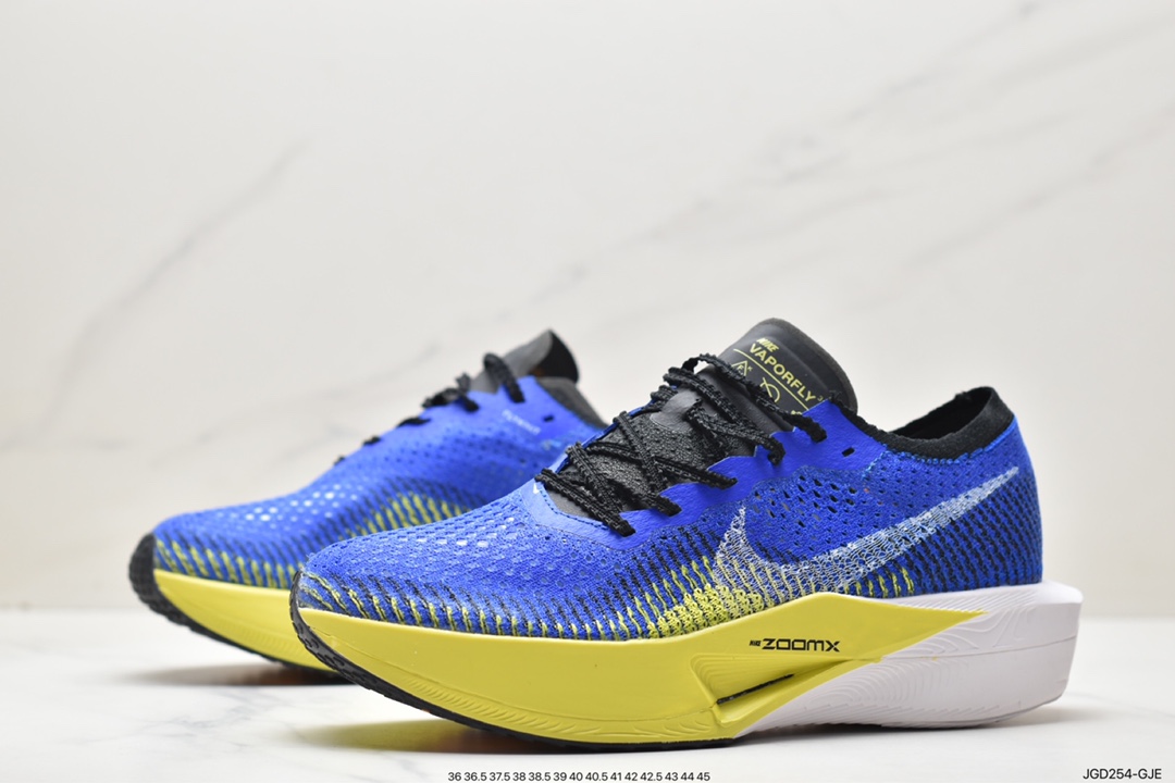 马拉松, 跑步鞋, ZoomX, Zoom, VaporFly, Nike ZoomX Vaporfly Next% 3, Nike ZoomX Vaporfly NEXT%, NIKE - 耐克 Nike ZoomX Vaporfly Next% 3 透气减震回弹 防滑耐磨 低帮 马拉松跑步鞋 蓝白黄 DX7957 118