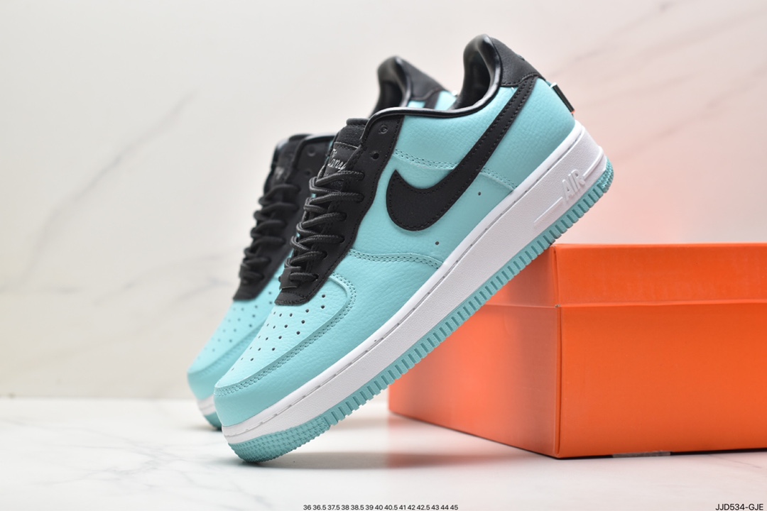 130 联名蒂芙尼Tiffany & Co. x Nike Air Force 1 Low SP”1837”空军一号经板鞋“联名蒂芙尼蓝”DZ1837-100