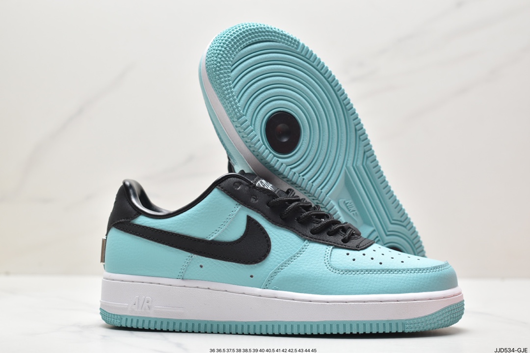 130 联名蒂芙尼Tiffany & Co. x Nike Air Force 1 Low SP”1837”空军一号经板鞋“联名蒂芙尼蓝”DZ1837-100