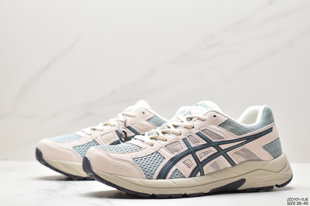 140 Asics Gel-Contend 4 抗衡4代低帮城市休闲运动跑步鞋“灰蓝”