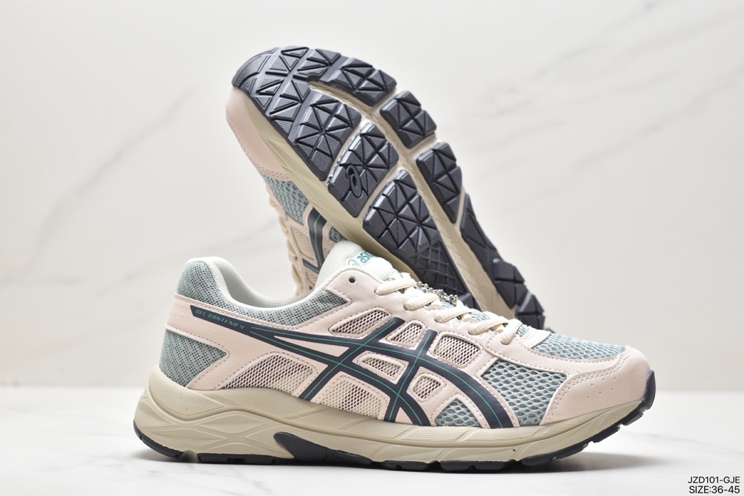 140 Asics Gel-Contend 4 抗衡4代低帮城市休闲运动跑步鞋“灰蓝”