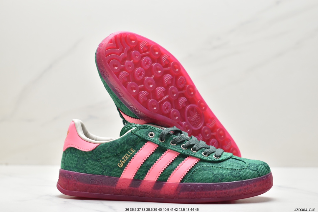 140 重磅联名 Adidas originals x Gucci Gazelle 联名经典休闲板鞋