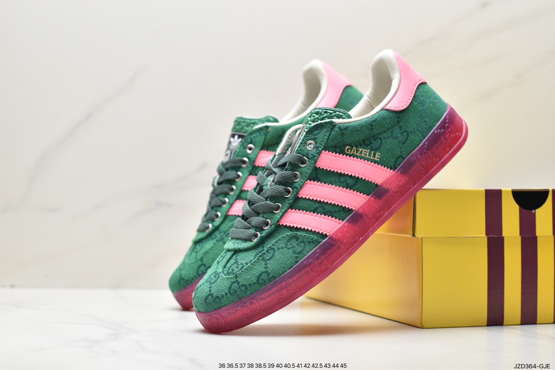 140 重磅联名 Adidas originals x Gucci Gazelle 联名经典休闲板鞋