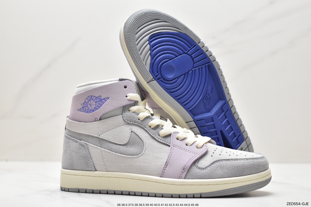 260 Nike Air Jordan 1 Zoom CMFT”Pink Glaze”AJ1乔丹一代中帮经典复古文化休闲运动篮球鞋 FD4327-121