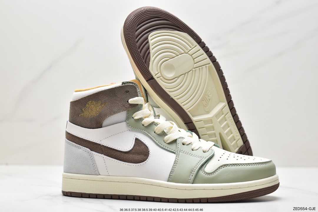 260 Nike Air Jordan 1 Zoom CMFT”Pink Glaze”AJ1乔丹一代中帮经典复古文化休闲运动篮球鞋 FD4327-121