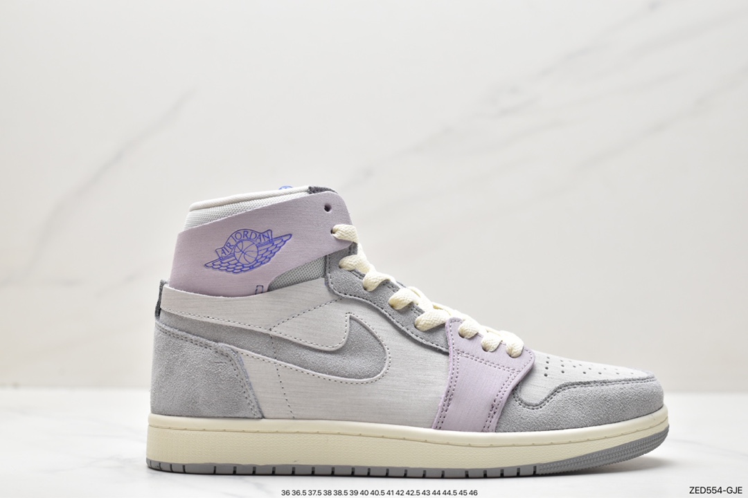 260 Nike Air Jordan 1 Zoom CMFT”Pink Glaze”AJ1乔丹一代中帮经典复古文化休闲运动篮球鞋 FD4327-121