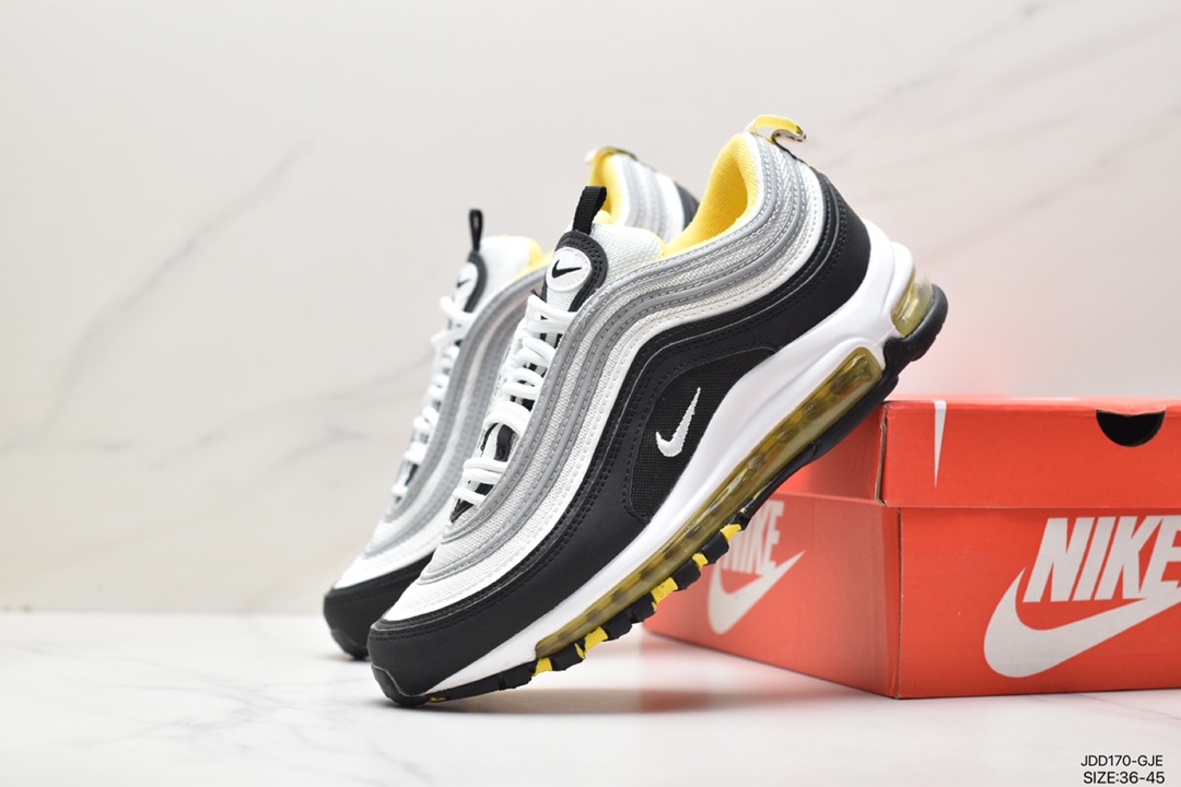 120 耐克 Nike Air Max 97 小勾子弹复古全掌气垫休闲运动鞋 921522-005