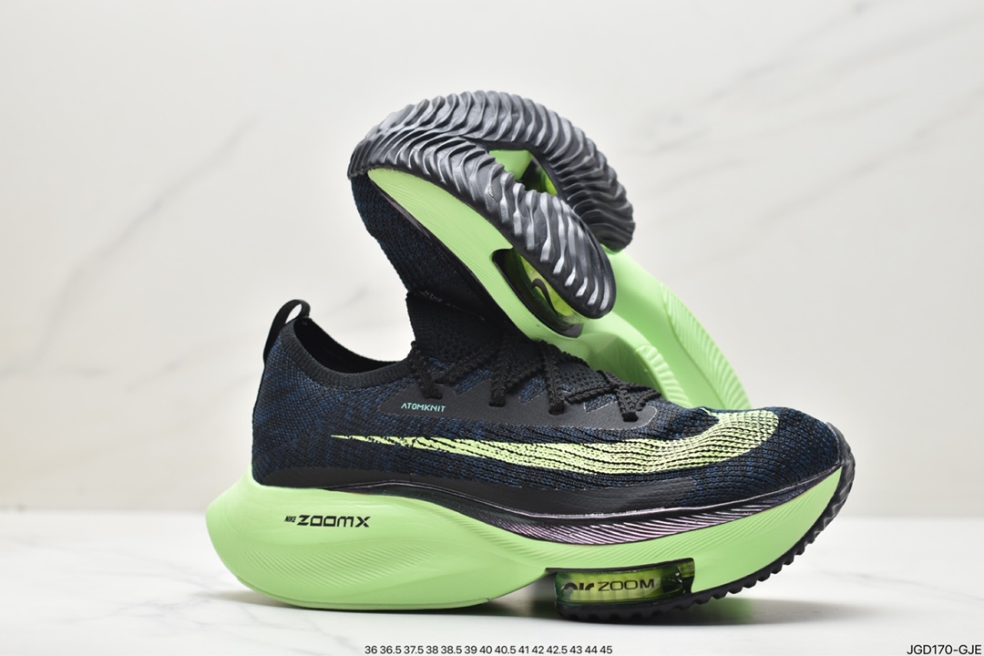 跑步鞋, 耐克, Zoom, Nike Air Zoom Alphafy Next% 1, Nike Air, NIKE, CI9925 010, Air Zoom - 耐克 Nike Air Zoom Alphafy Next% 1 防滑耐磨 减震透气 低帮 运动跑步鞋 男女同款 黑绿 CI9925 010