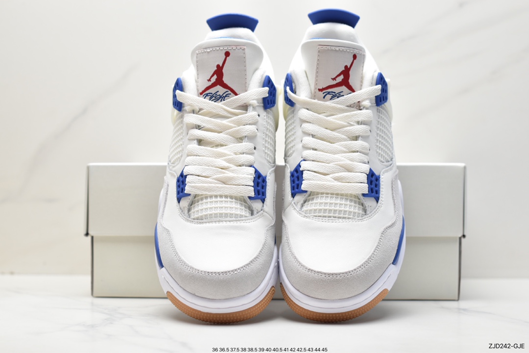 240 Nike Wmns Air Jordan 4 Retro”Oil Green/Seafoam”迈克尔·乔丹AJ4代中帮复古休闲运动文化篮球鞋“白黑绿鼠尾草”DR5415-104
