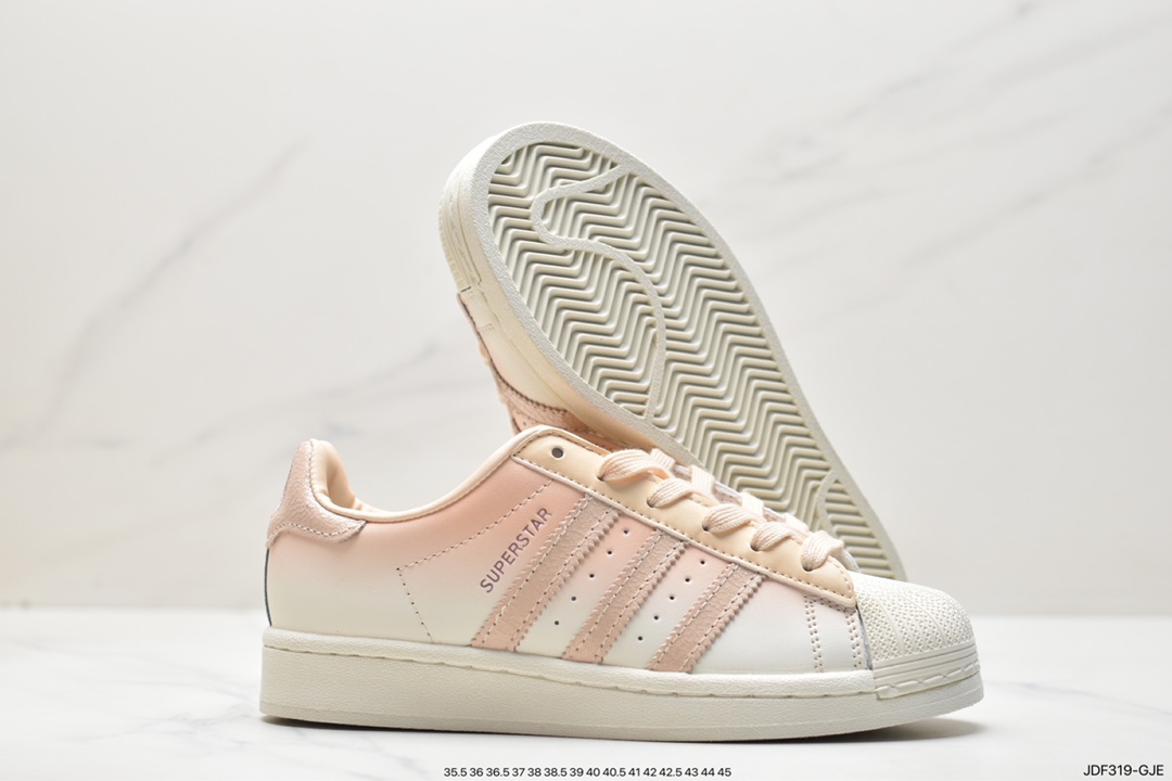 Adidas Clover Originals Superstar ”Sail/Green/Lace” shell toe sneakers IF0507