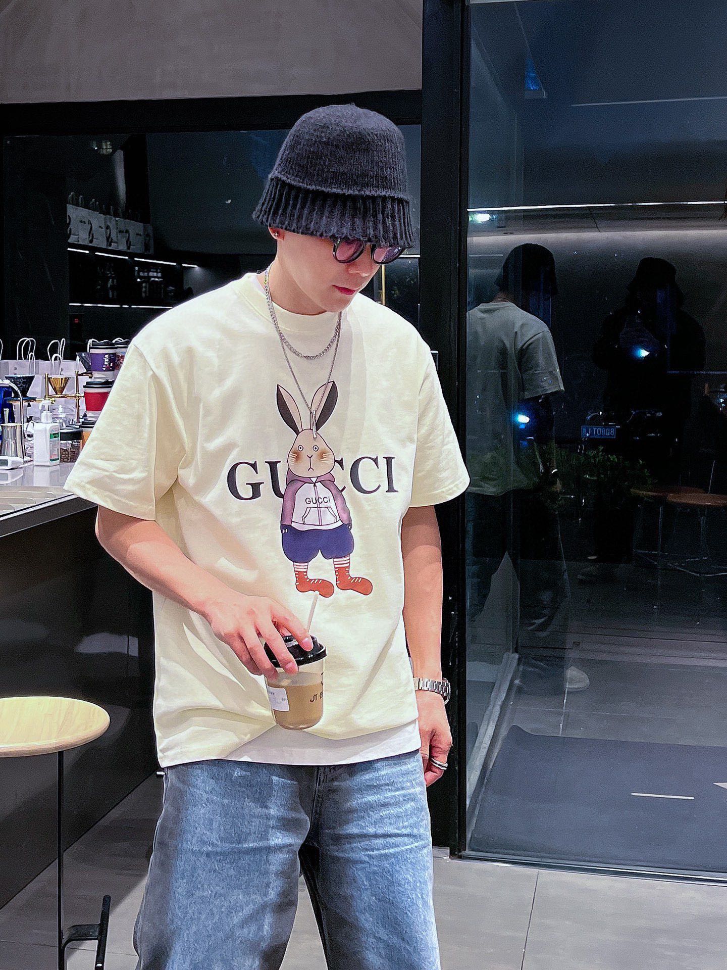 Gucci Odzież T-Shirt Kolekcja wiosenno-letnia Krótki rękaw