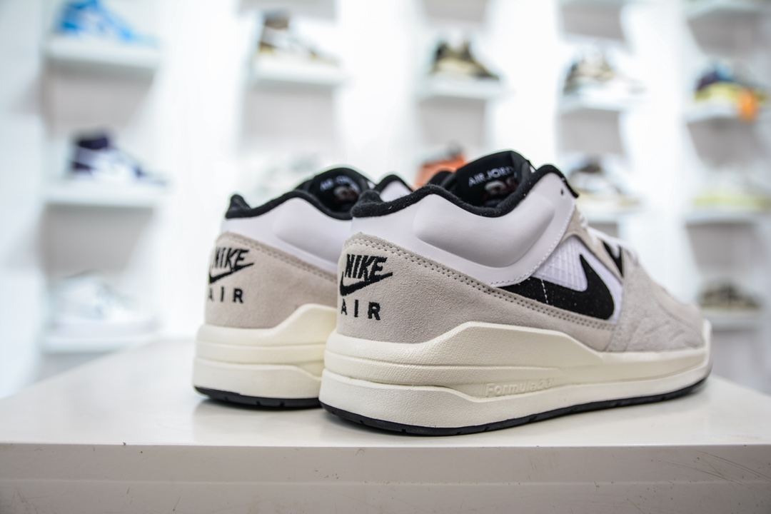 220 纯原 Air Jordan Stadium 90 白灰 复古耐磨低帮休闲跑步鞋 FD6424-100
