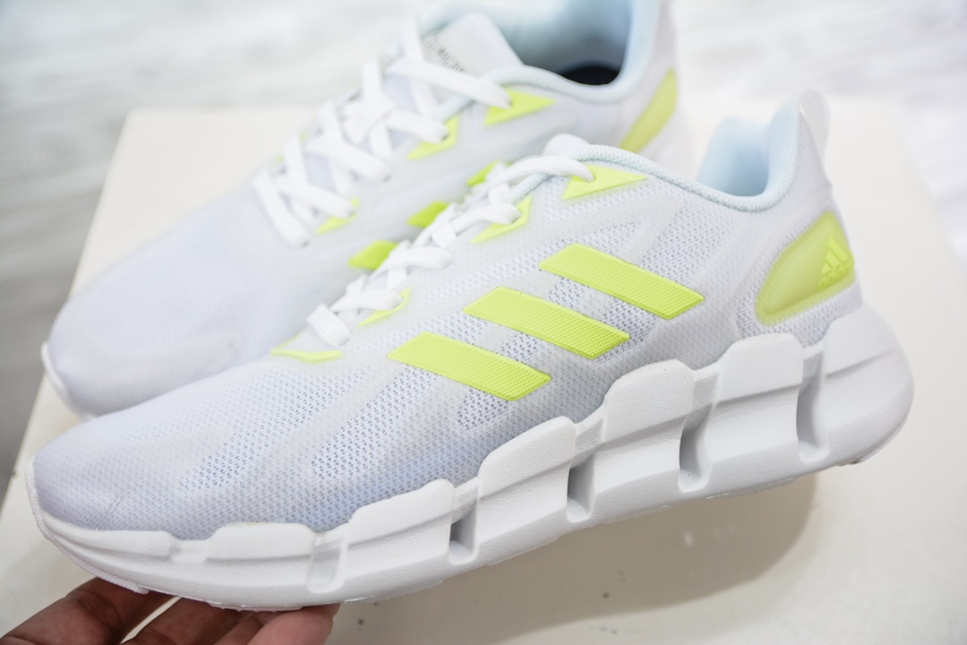 Adidas Adistar 1 W White Fluorescent Green Color Breeze Series Casual Running Shoes GV6609