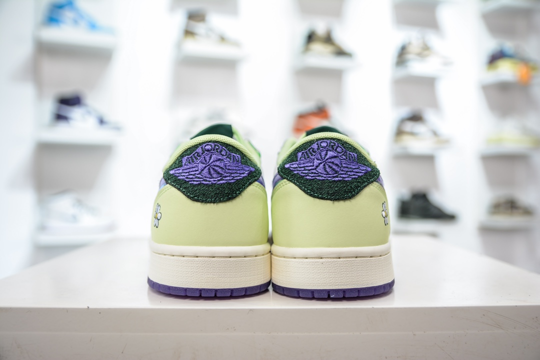 280 R 纯原Air Jordan 1 Low AJ1乔1低帮文化篮球鞋 慈善绿配色 FD9665-351