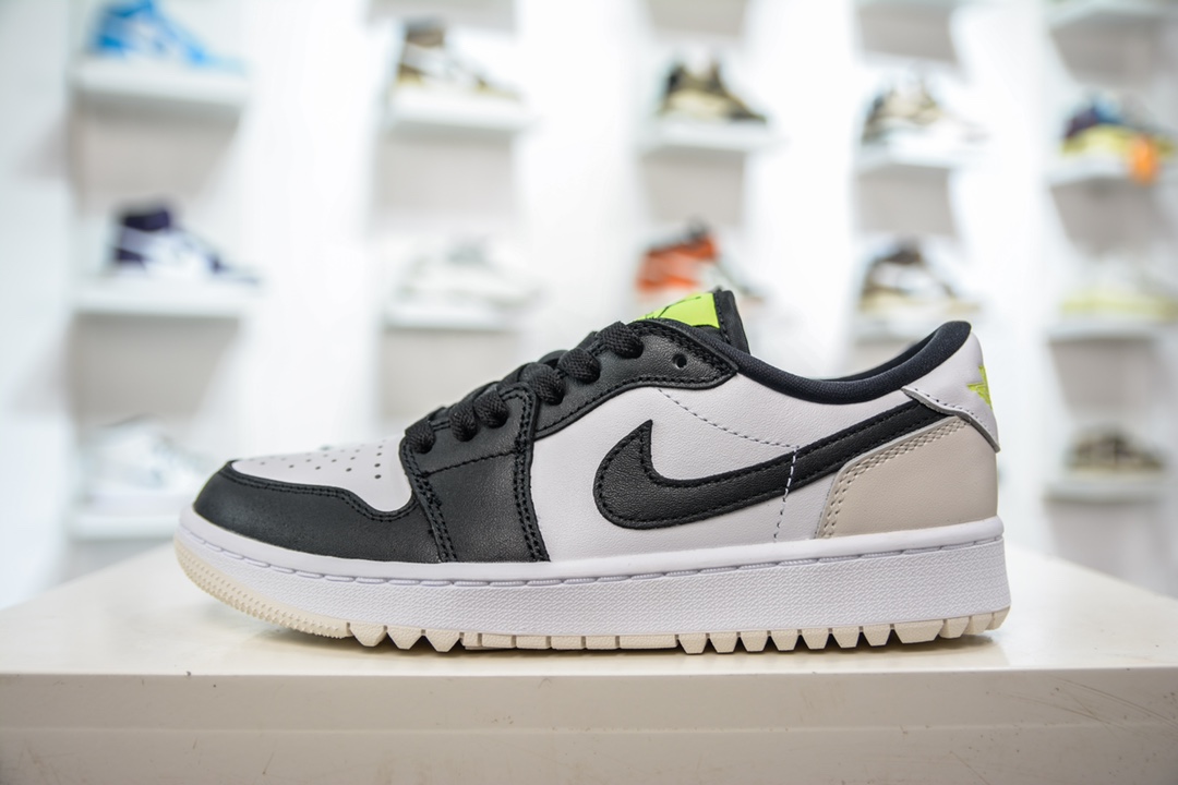 280 R 纯原Air Jordan 1 Low 高尔夫系列 白黑 DD9315-108