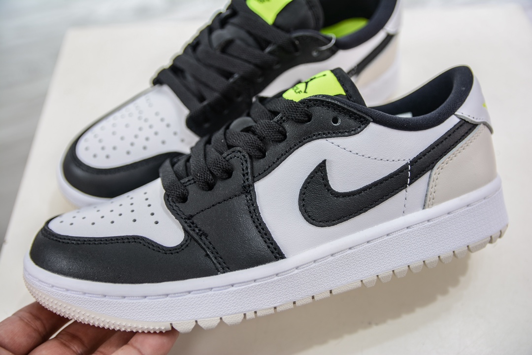 280 R 纯原Air Jordan 1 Low 高尔夫系列 白黑 DD9315-108