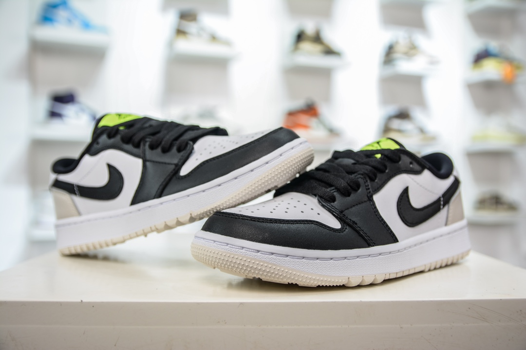 280 R 纯原Air Jordan 1 Low 高尔夫系列 白黑 DD9315-108