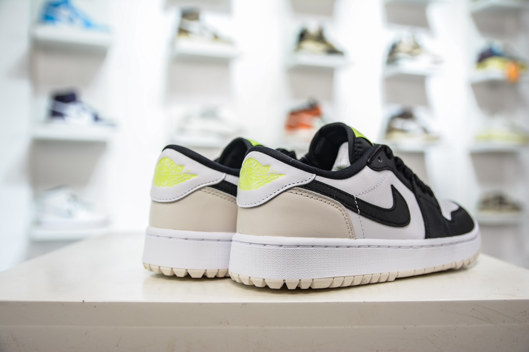 280 R 纯原Air Jordan 1 Low 高尔夫系列 白黑 DD9315-108