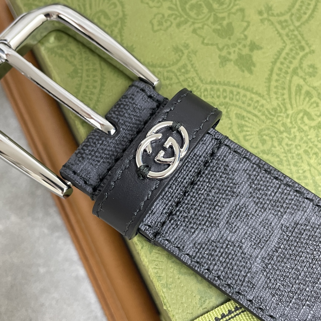 Gucci Classic Imported Calf Leather Belt: Timeless Style in 3.5 cm Width - 图片 6