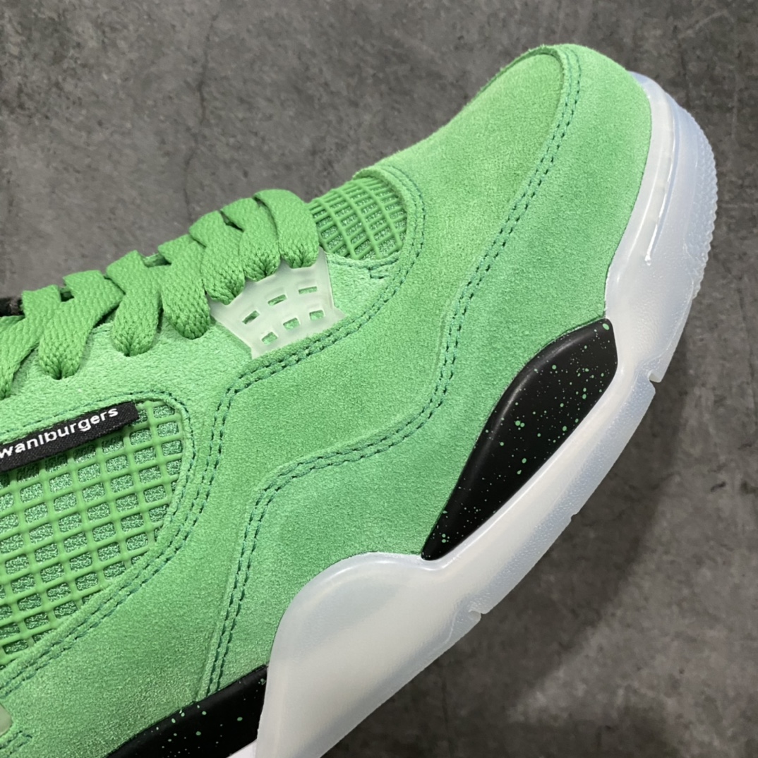 [Little Green x] Air Jordan AJ4 jointly branded Walburger