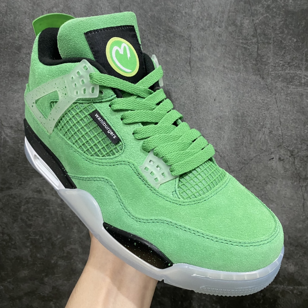 [Little Green x] Air Jordan AJ4 jointly branded Walburger