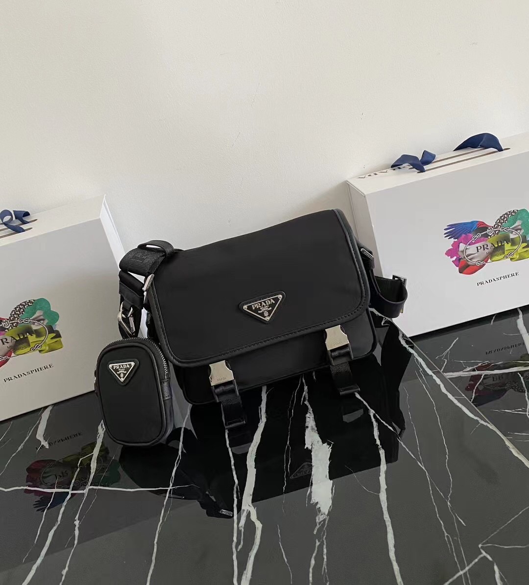 Prada Luxury Designer Handbag Shoulder Crossbody Bag crafted in premium