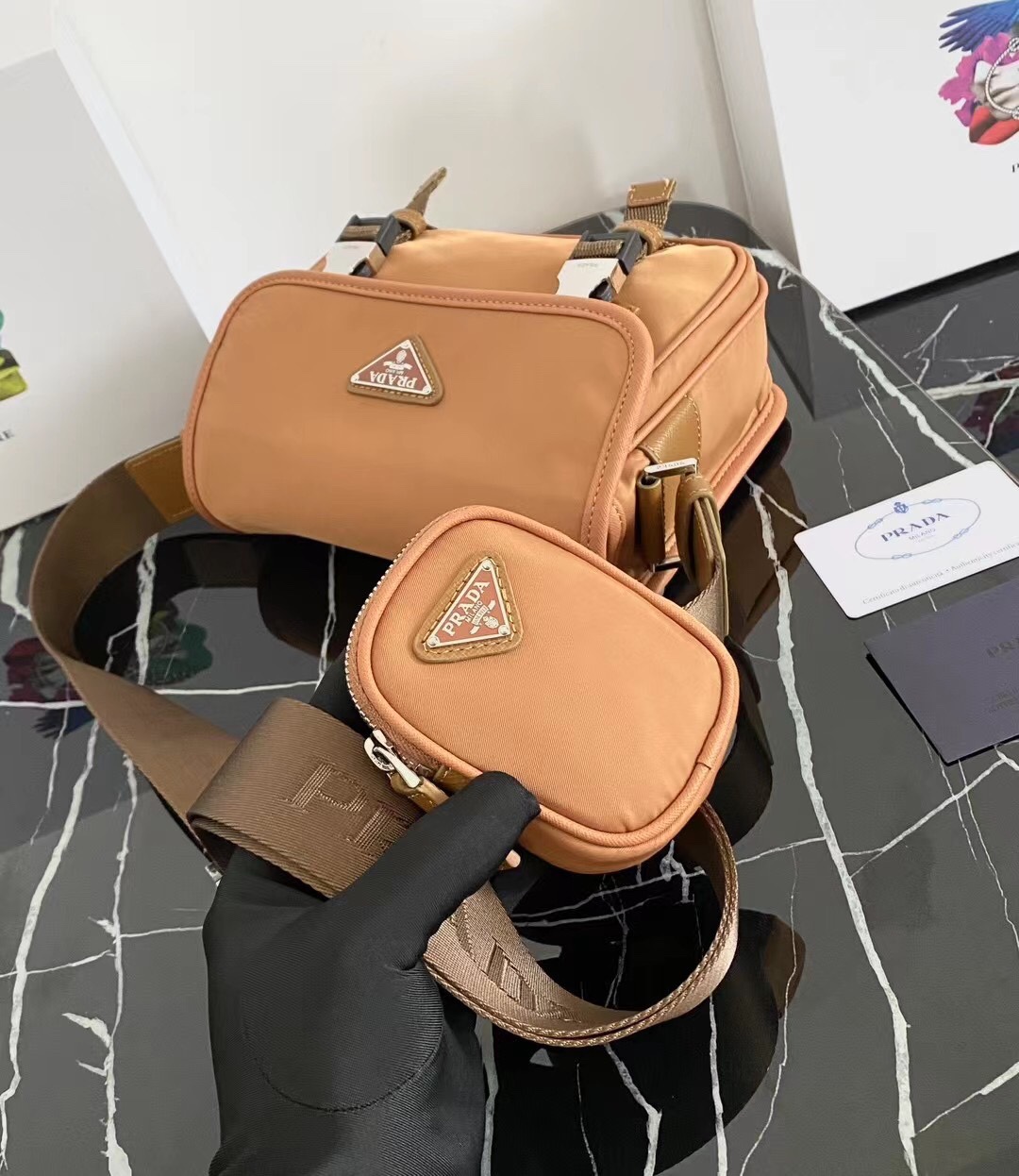 Prada Luxury Designer Handbag Shoulder Crossbody Bag crafted in premium 6