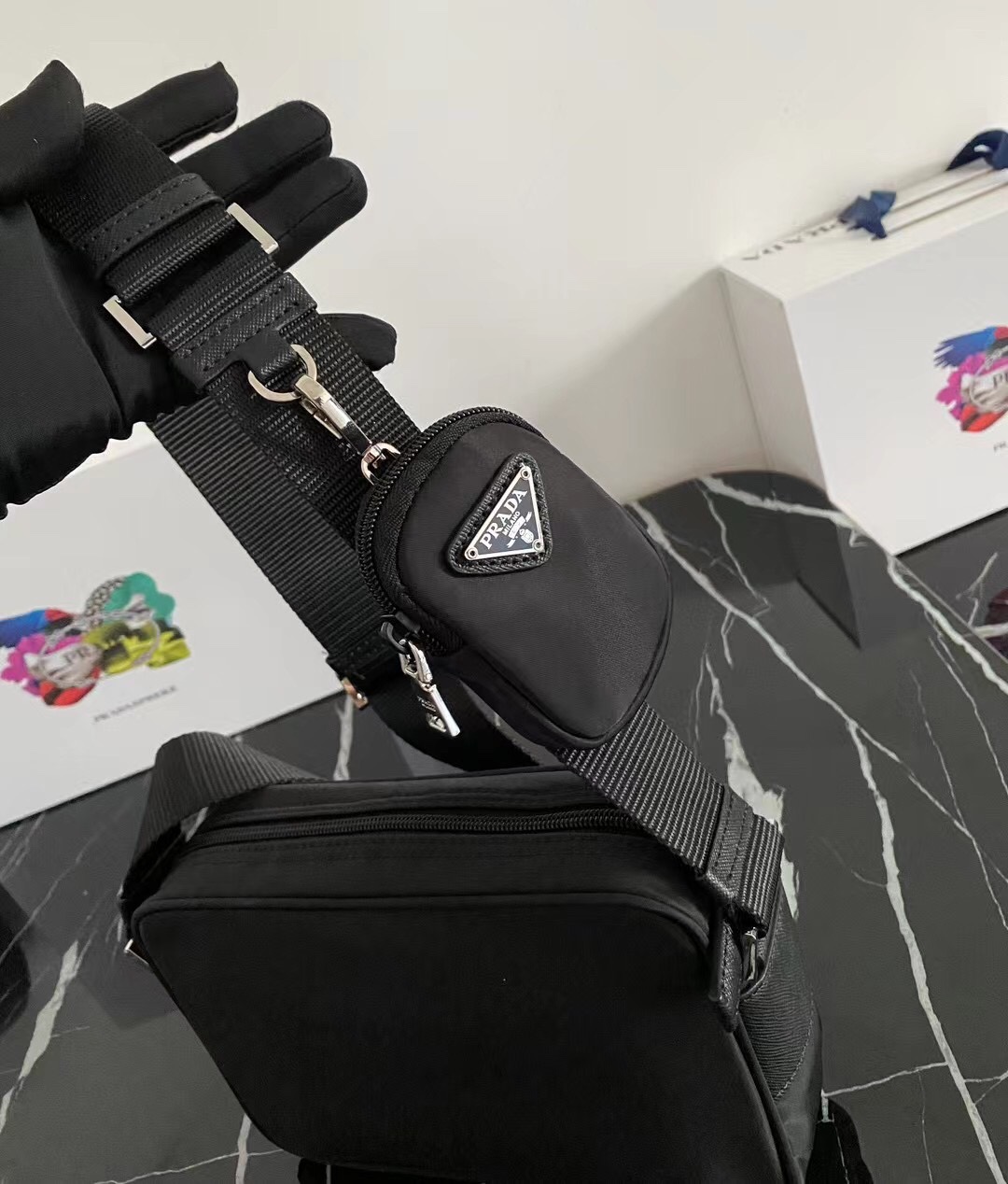 新款三合一のスタイリッシュな矩形単肩包