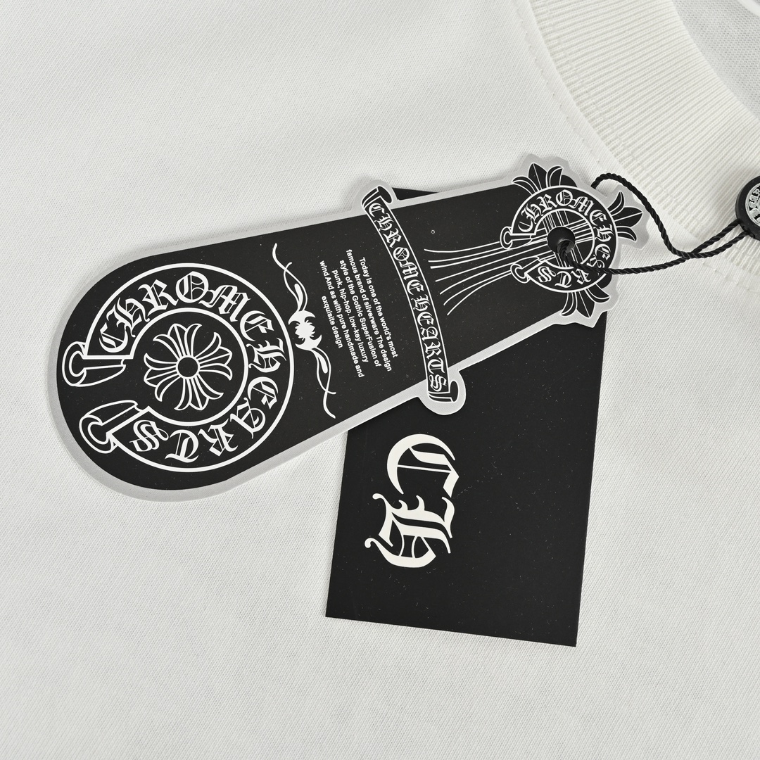 Chrome Hearts/克罗心 23ss 泼墨十字架做旧短袖