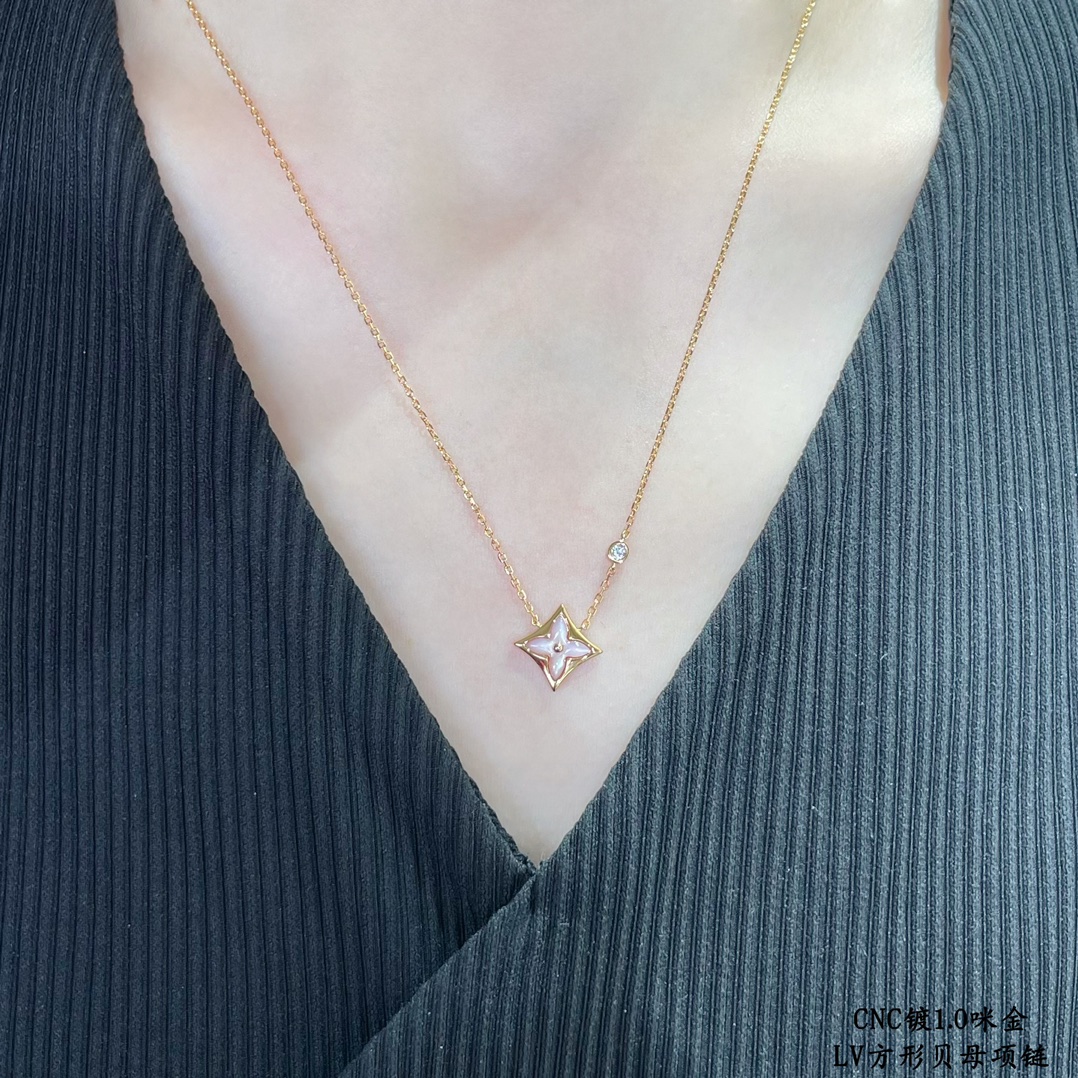 Louis Vuitton Jewelry Necklaces & Pendants Rose Gold White