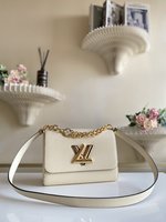 Best AAA+
 Louis Vuitton Bags Handbags Beige White LV Twist M59402