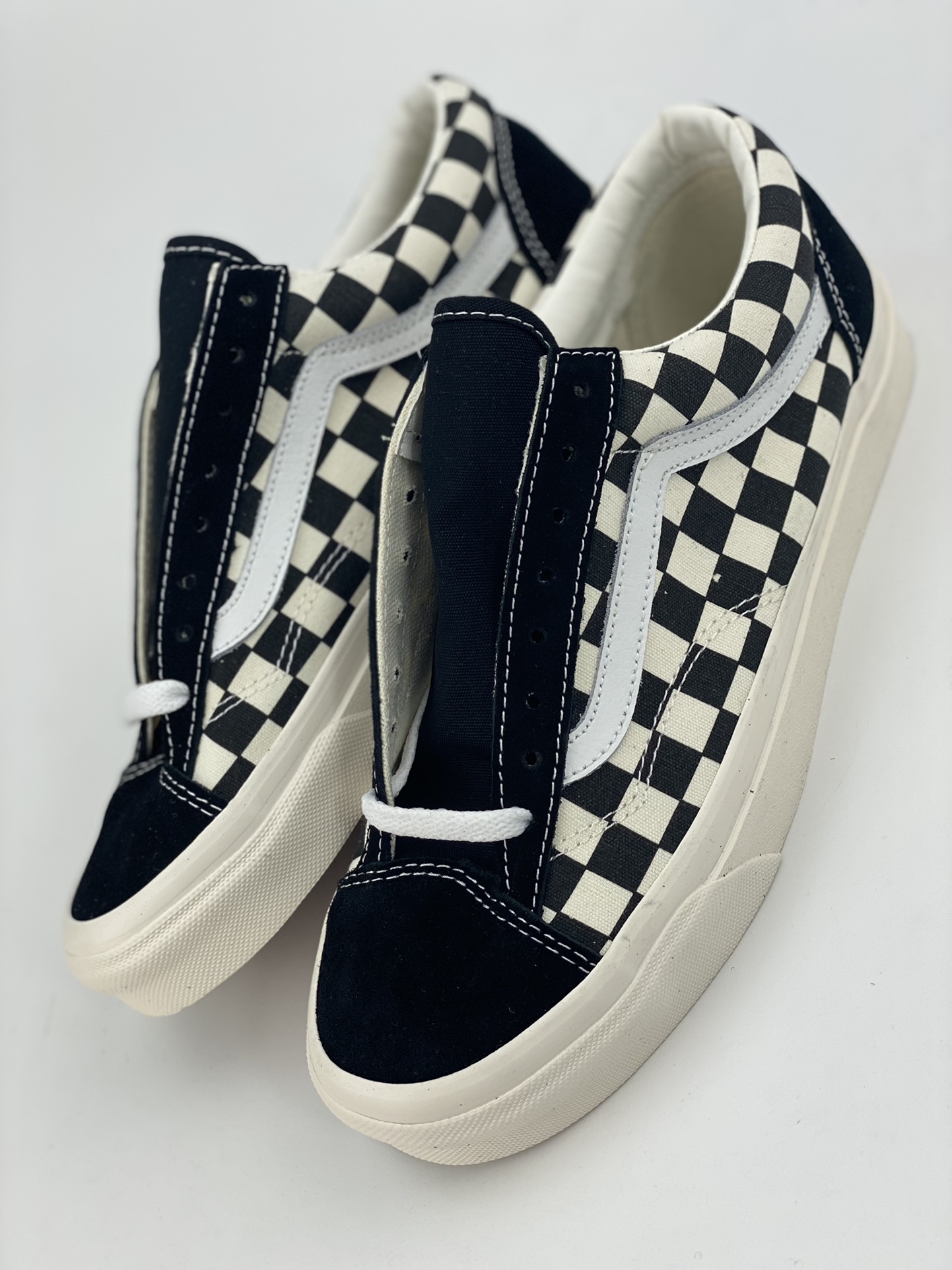 Vans Old Skool OG Style 36 G-Dragon Small Head Black and White Checkered