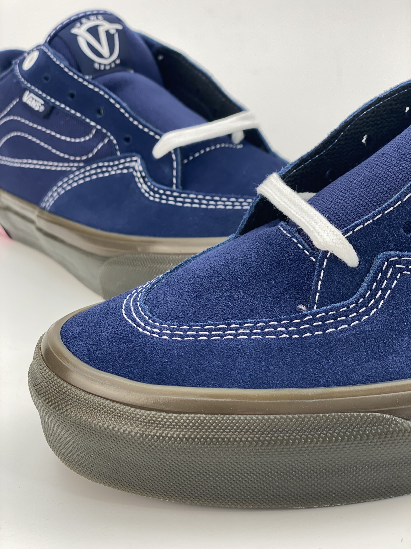 VANS Vans Rowan men's and women's dark blue low-cut sneakers casual canvas shoes VN0A5JICANL