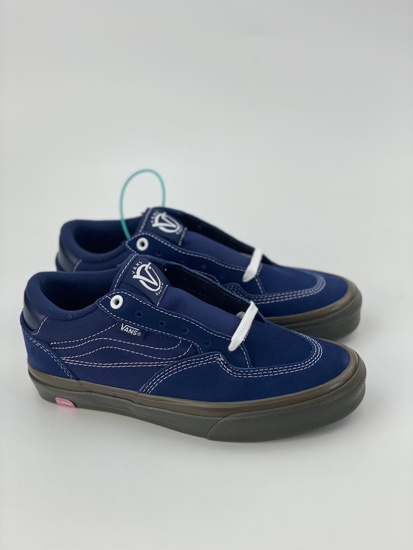 VANS Vans Rowan men's and women's dark blue low-cut sneakers casual canvas shoes VN0A5JICANL