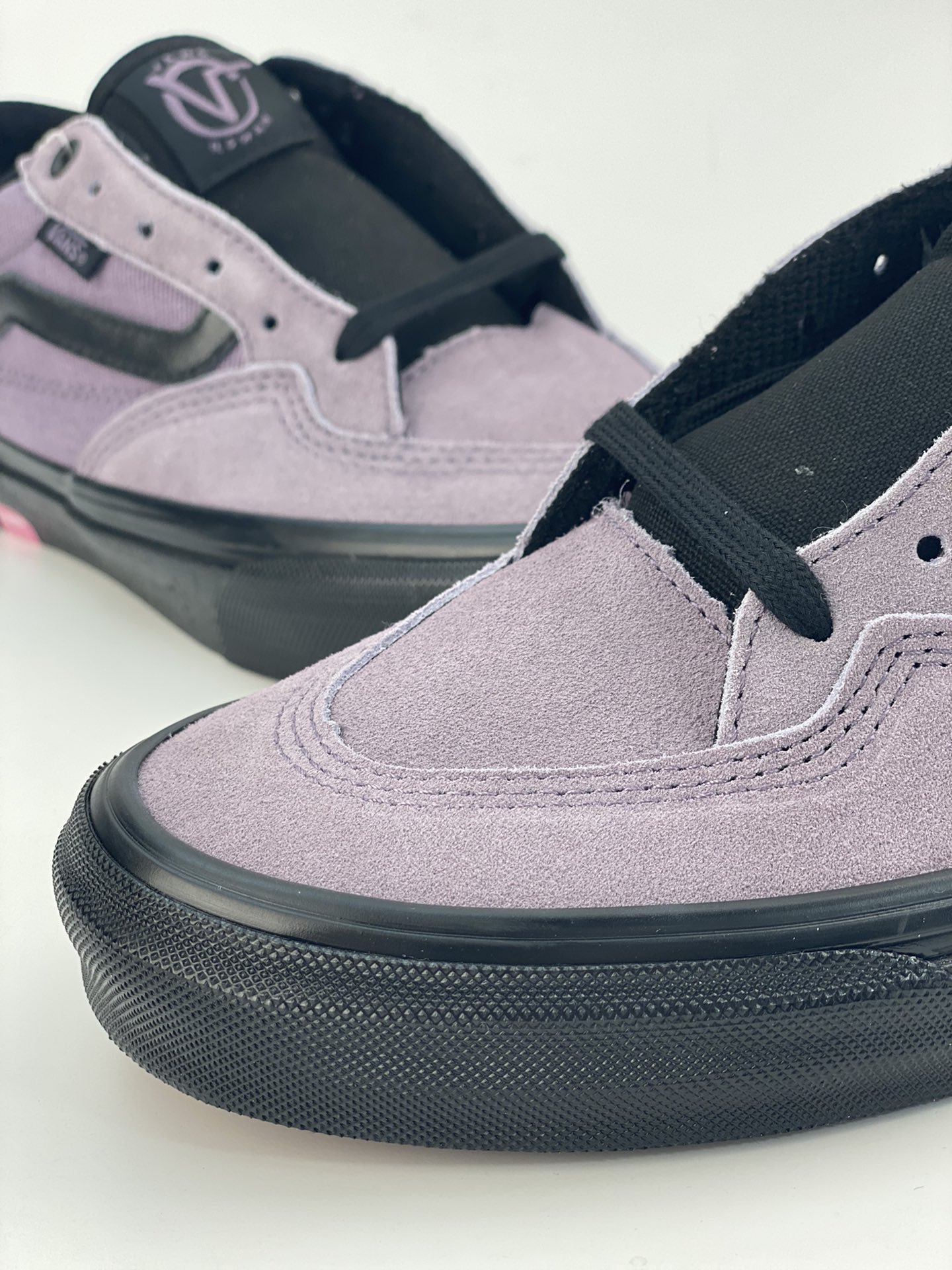 Vans official Rowan taro dark night black and purple men's and women's shoes professional skateboarding shoes Rowan taro and dark night black and purple men's and women's shoes professional skateboarding shoes