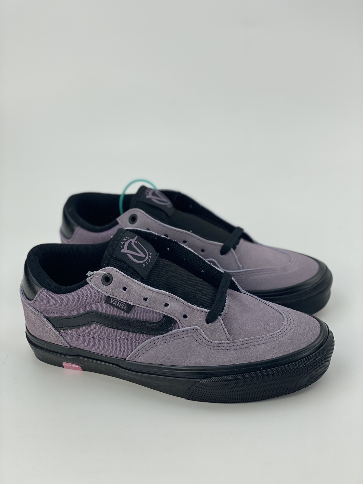 Vans official Rowan taro dark night black and purple men's and women's shoes professional skateboarding shoes Rowan taro and dark night black and purple men's and women's shoes professional skateboarding shoes