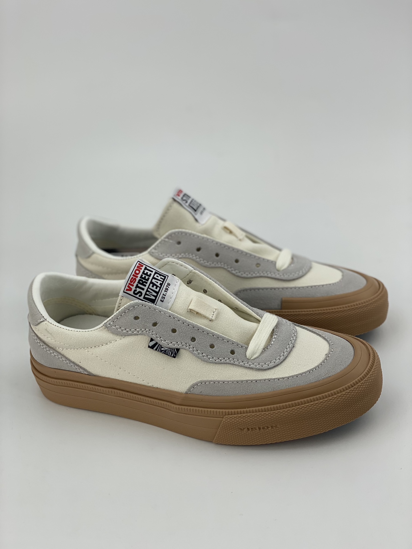 Vision Street Wear rubber sole white shoes