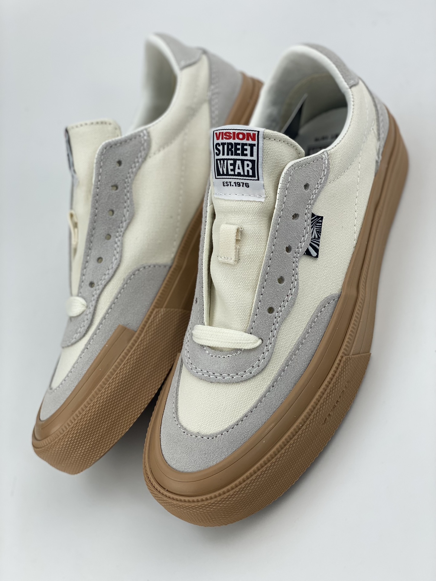 Vision Street Wear rubber sole white shoes