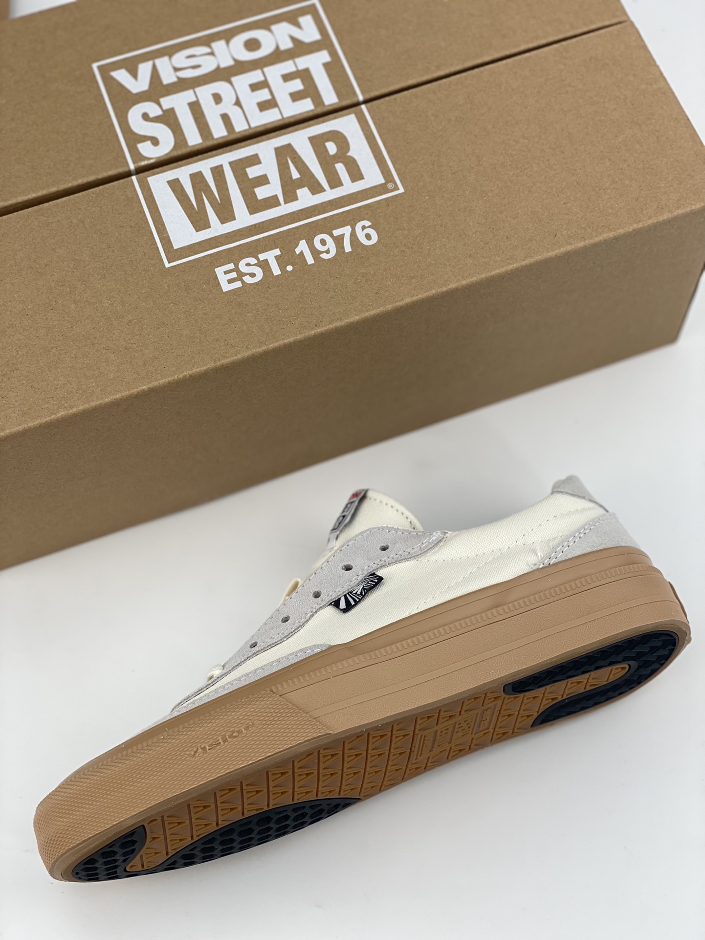 Vision Street Wear rubber sole white shoes