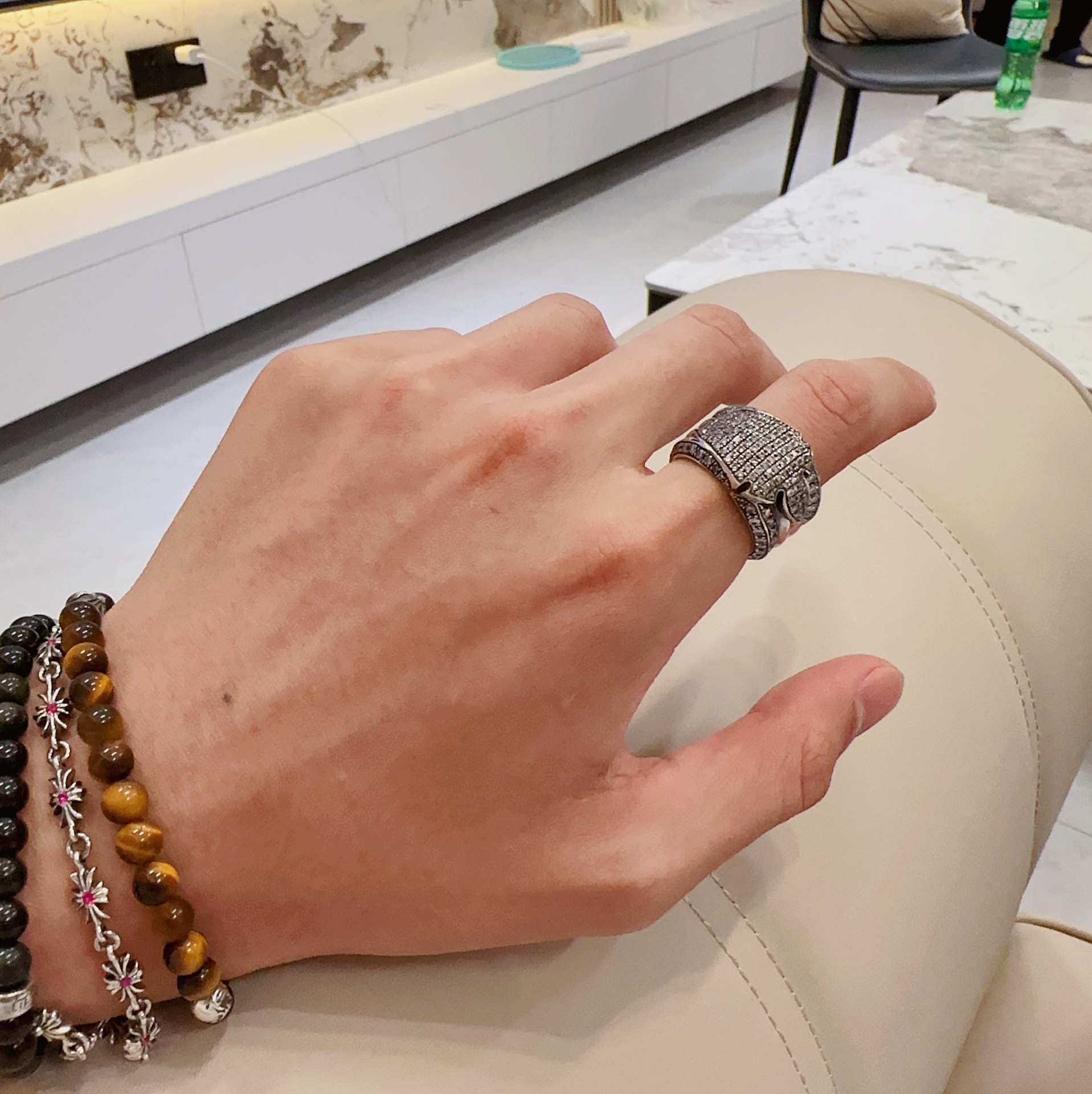 Rings, 925 silver with diamond customization