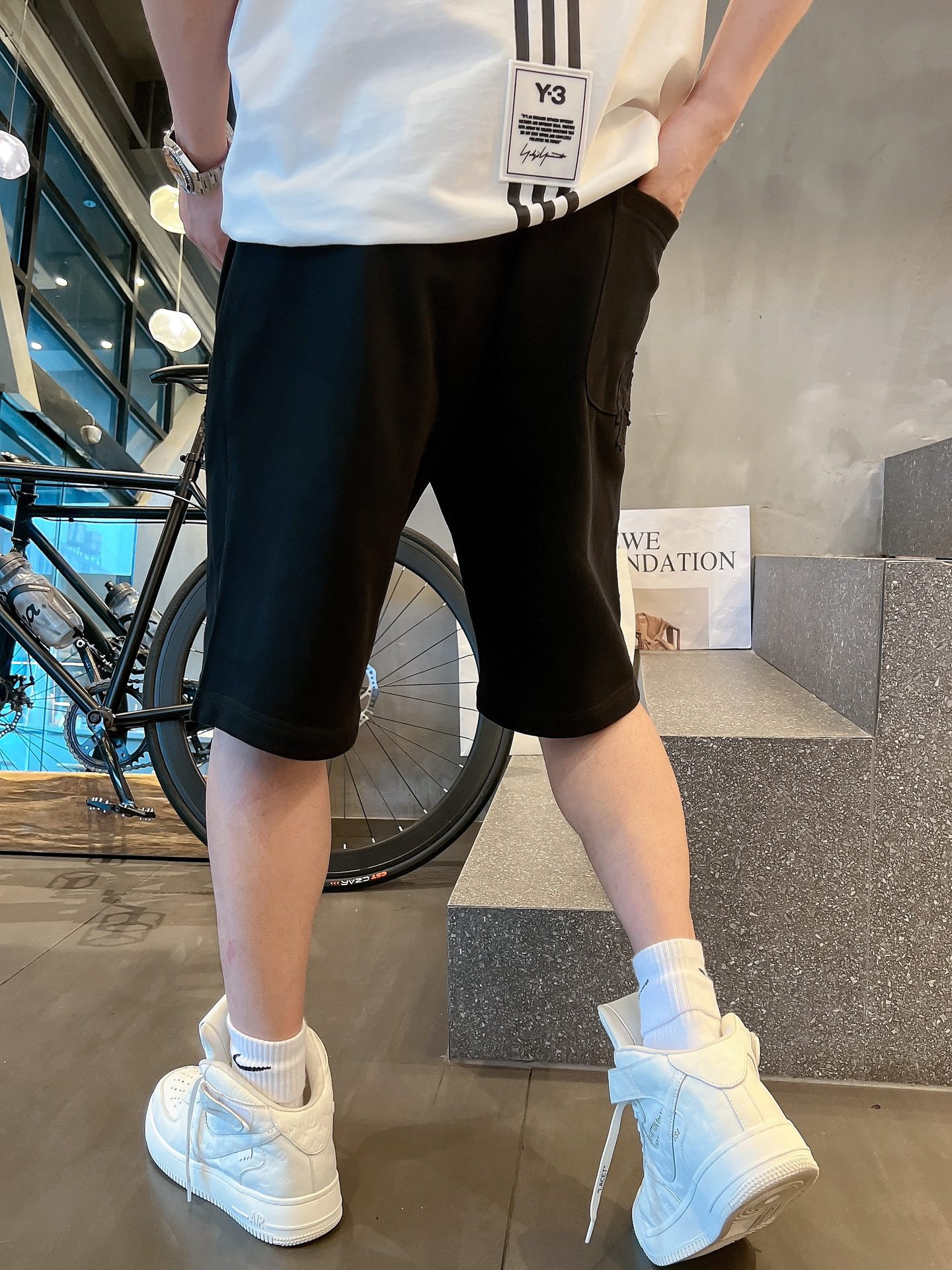 克罗心刺绣马蹄纯棉短裤 5
