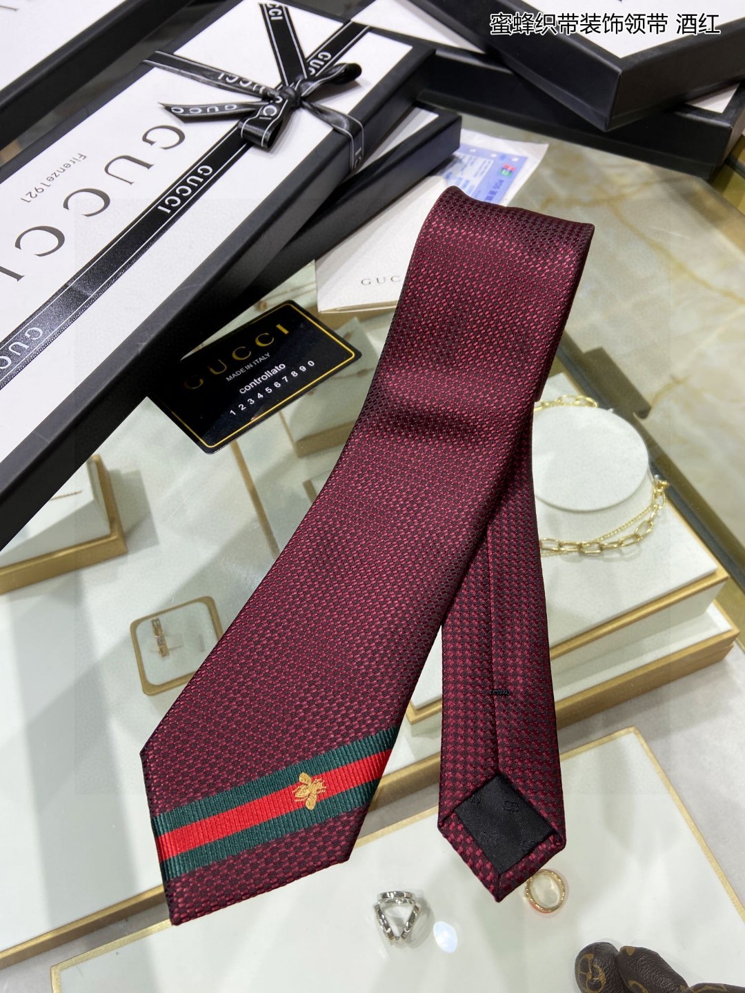 家男士领带系列蜜蜂织带装饰领带稀有展