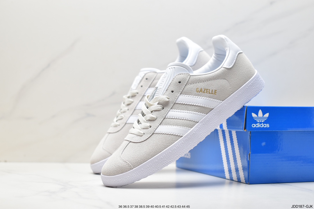 adidas Originals Gazelle 85 Clover casual non-slip wear-resistant low-cut sneakers BB5480