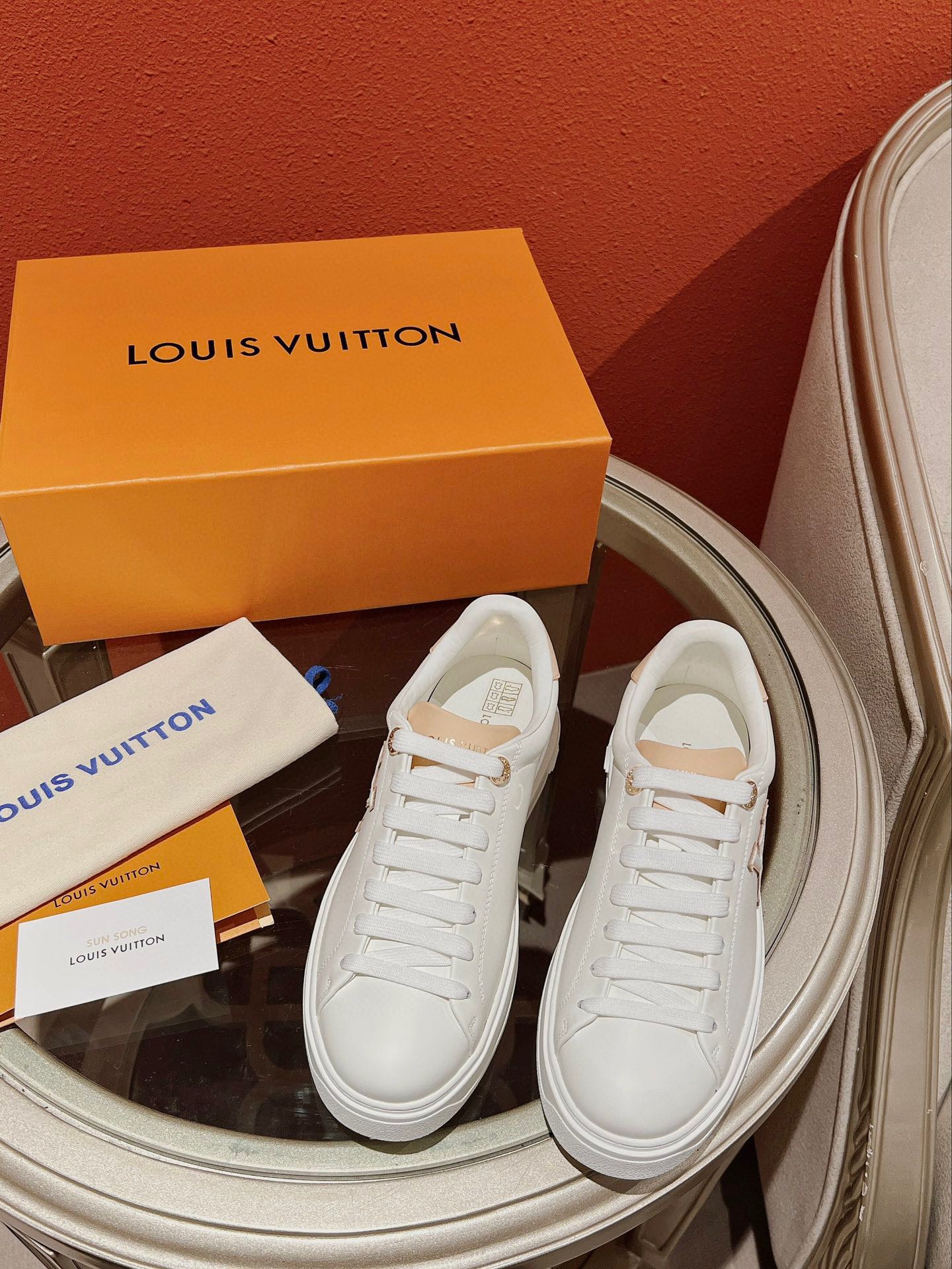 Louis Vuitton Skateboard Shoes Sneakers White Calfskin Cowhide Rubber TPU Spring/Summer Collection Fashion Sweatpants