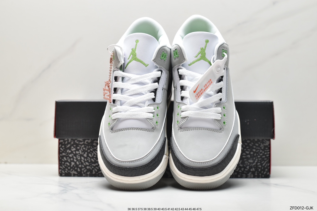 280 Air Jordan 3 Retro“Chlorophyll” 叶绿素/灰绿手稿 136064-006