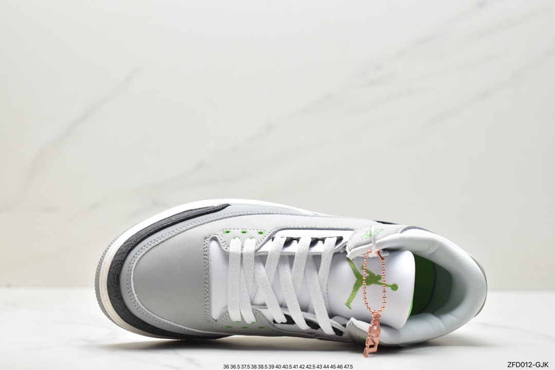 280 Air Jordan 3 Retro“Chlorophyll” 叶绿素/灰绿手稿 136064-006