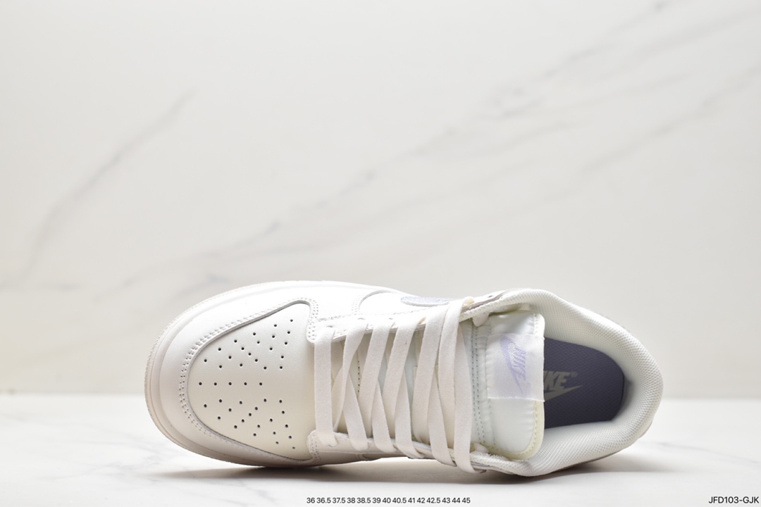 170 Nike Wmns SB Dunk Low GS”Sail/Oxygen Purple”扣篮系列低帮 DX5930-100