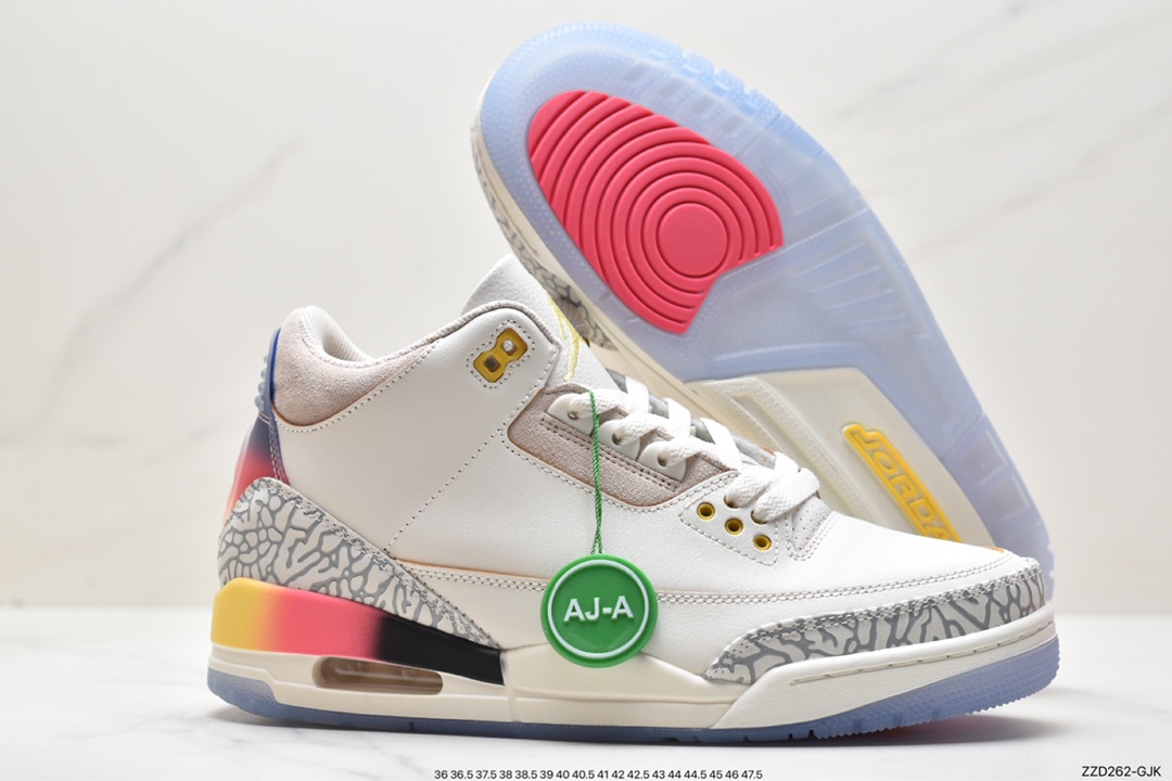 250 J. Balvin x Air Jordan 3 Retro 渐变彩虹 FN0344-901