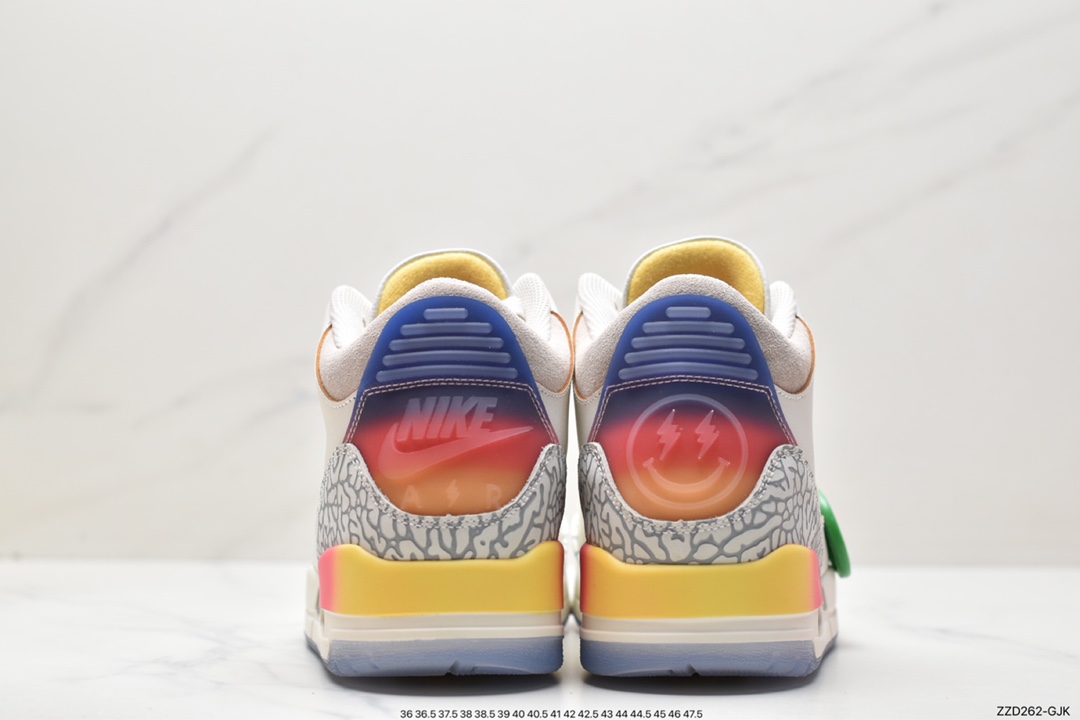 250 J. Balvin x Air Jordan 3 Retro 渐变彩虹 FN0344-901